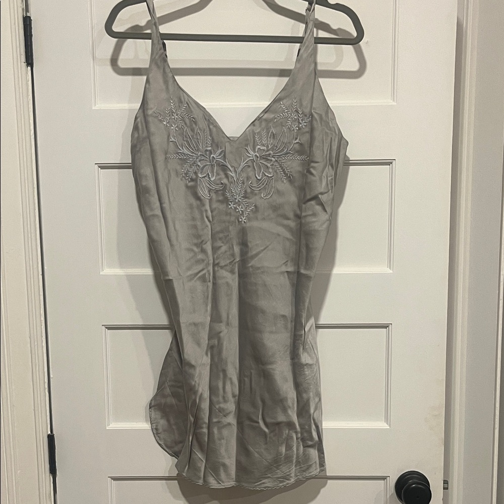 Victoria's Secret Silky Gray chemise